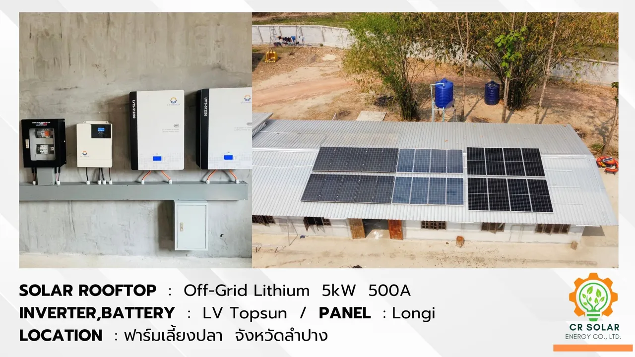 ผลงานติดตั้งโซล่าเซลล์ CR Solar #20