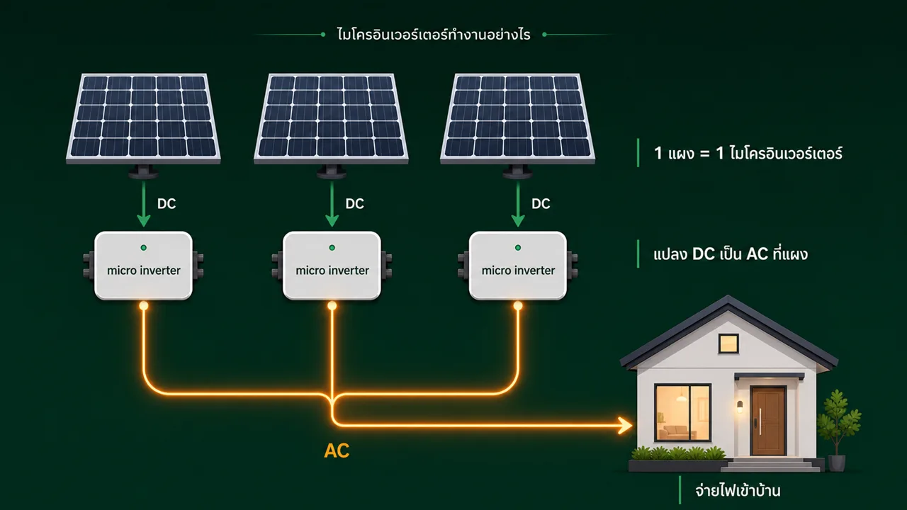 ไมโครอินเวอร์เตอร์ Micro Inverter